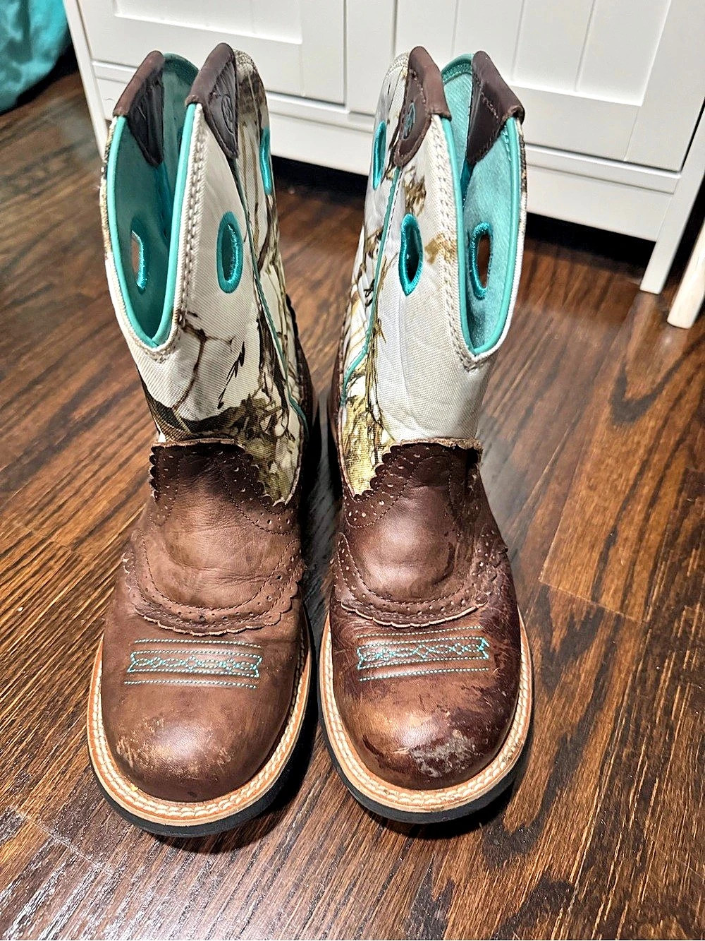 Ariat Fatbaby True Timber MC2 Snow Camo Western Boots True Timber Camo Western